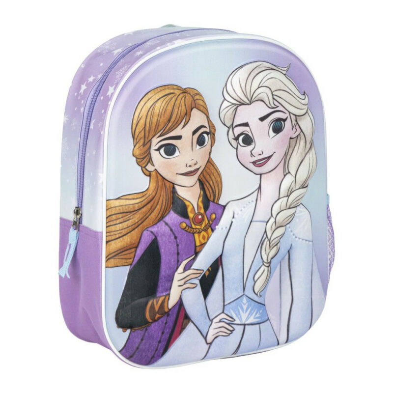 Disney Frozen Sisters 3D Παιδικό Σακίδιο Πλάτης με 1 Θήκη 31×27×8 cm 5880926