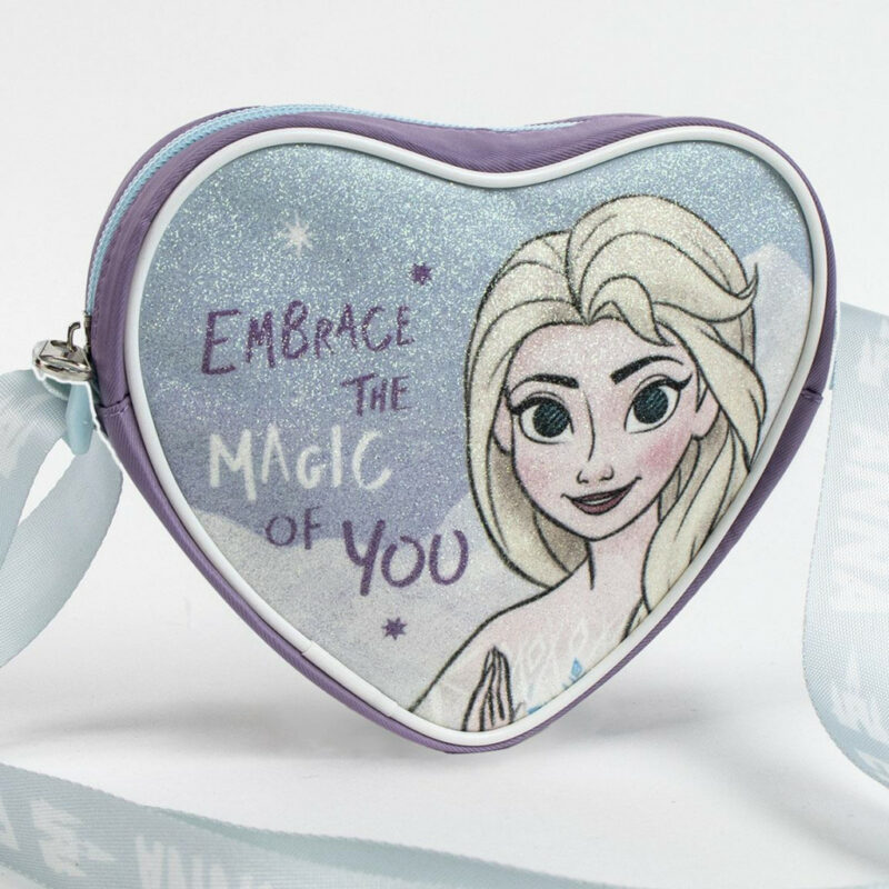 Disney Frozen Embrace Glitter Παιδικό Τσαντάκι Ώμου και Χιαστί 15×14×4 cm 5880681