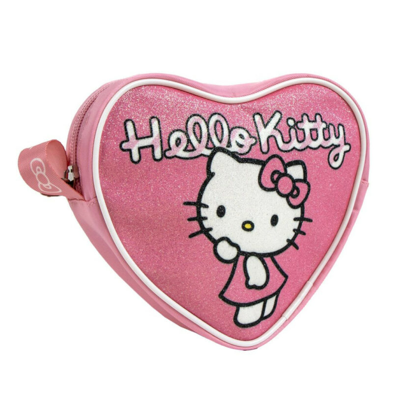 Hello Kitty Sparkle Glitter Παιδικό Τσαντάκι Ώμου και Χιαστί 15×14×4 cm 5897681