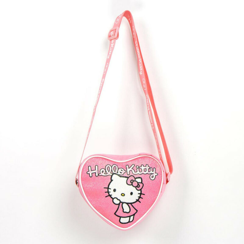 Hello Kitty Sparkle Glitter Παιδικό Τσαντάκι Ώμου και Χιαστί 15×14×4 cm 5897684