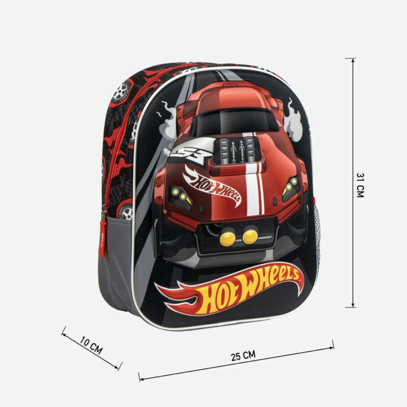 Hot Wheels Turbo Τρισδιάστατο Παιδικό Σακίδιο Πλάτης 31×25×10 cm 5841430