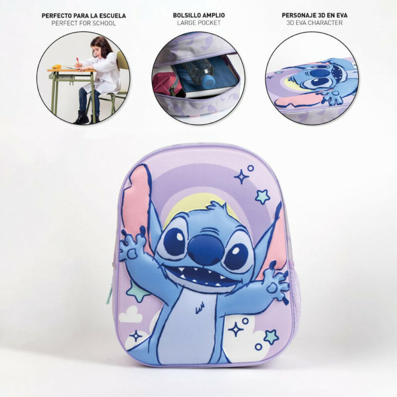 Disney Lilo & Stitch Cosmic 3D Παιδικό Σακίδιο Πλάτης με 1 Θήκη 31×25×10 cm 5898040