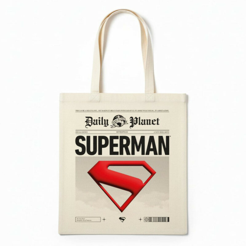 Superman Friends Daily Planet Υφασμάτινη Τσάντα Αγορών 38×40 cm 5901186
