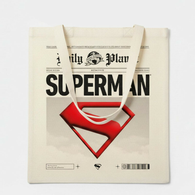Superman Friends Daily Planet Υφασμάτινη Τσάντα Αγορών 38×40 cm 5901187