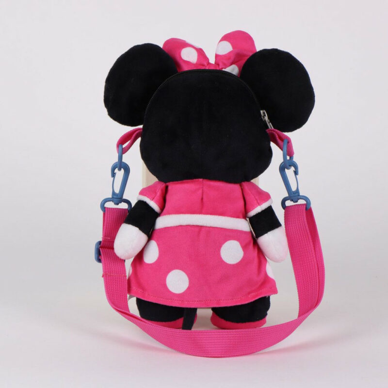 Disney Minnie Pink Λούτρινο Παιδικό Σακίδιο Πλάτης 18×34×11 cm 5886626