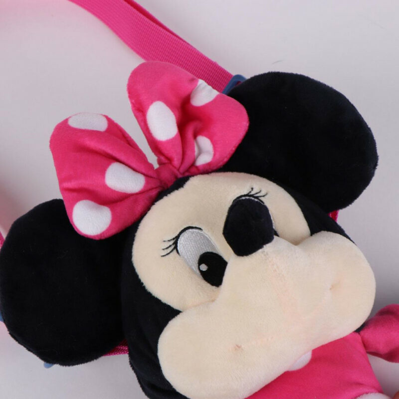 Disney Minnie Pink Λούτρινο Παιδικό Σακίδιο Πλάτης 18×34×11 cm 5886628