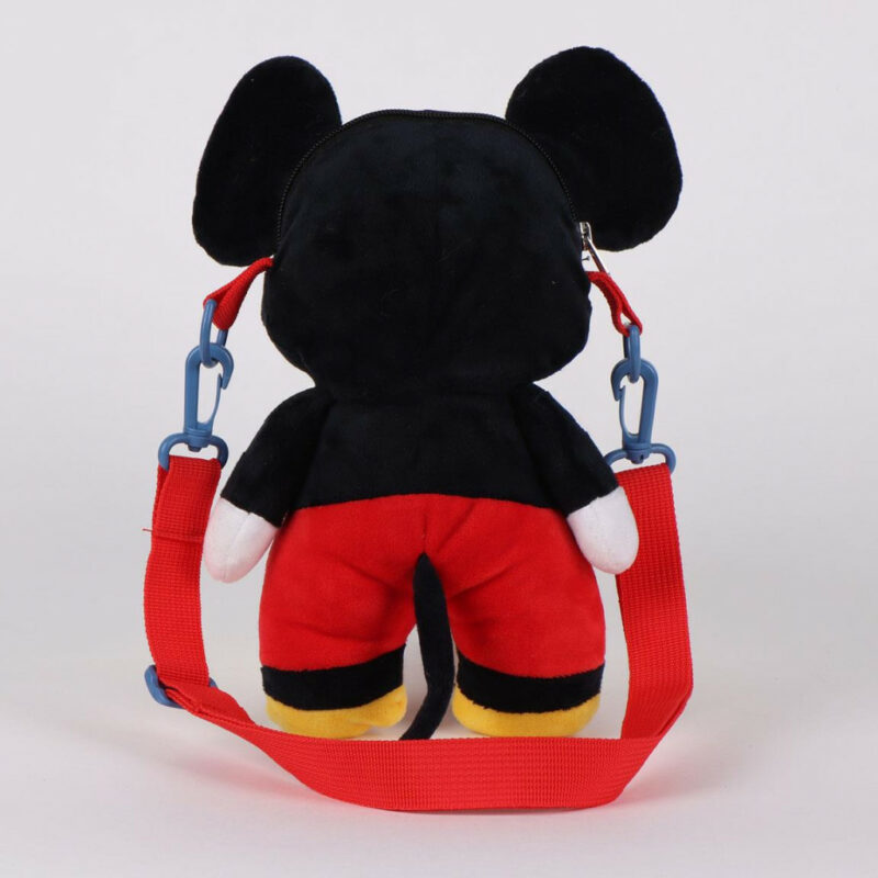 Disney Mickey Smile Λούτρινο Παιδικό Σακίδιο Πλάτης 14×28×11 cm 5886621
