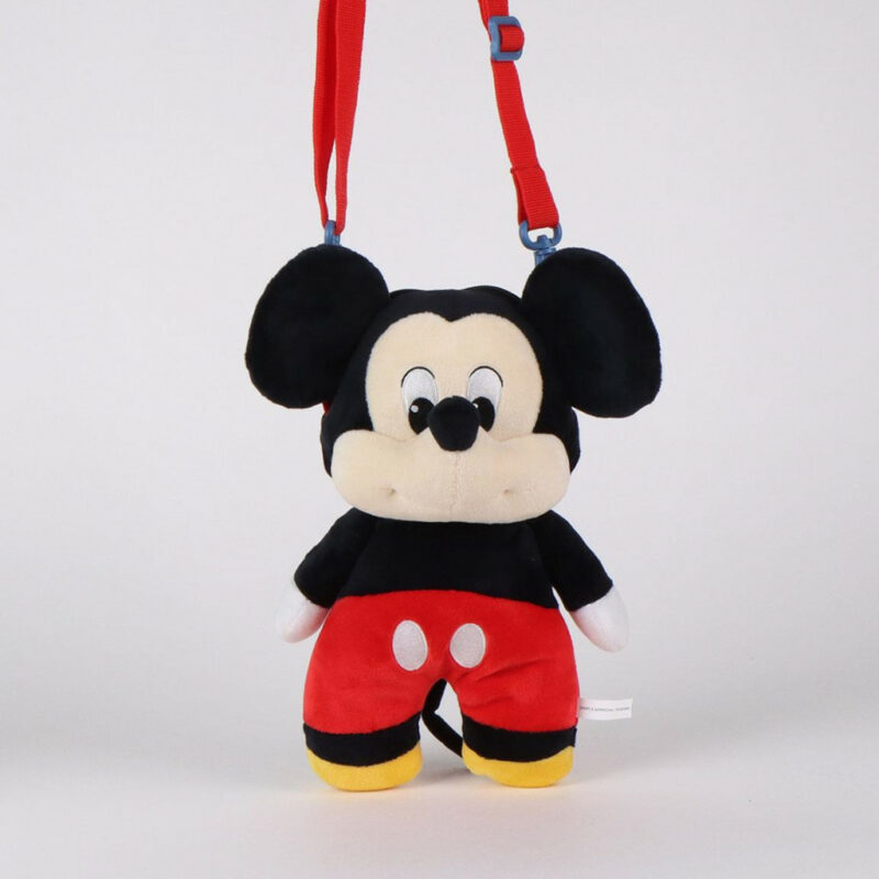 Disney Mickey Smile Λούτρινο Παιδικό Σακίδιο Πλάτης 14×28×11 cm 5886622