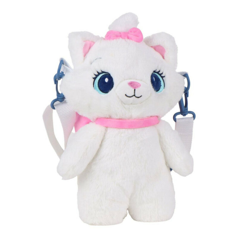 Disney Marie White Λούτρινο Παιδικό Σακίδιο Πλάτης 14×28×11 cm 5893132