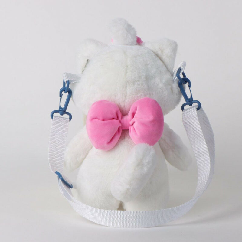 Disney Marie White Λούτρινο Παιδικό Σακίδιο Πλάτης 14×28×11 cm 5893133