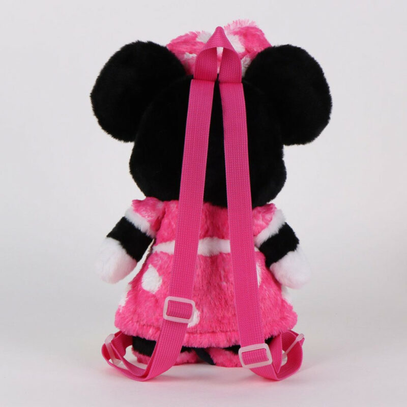 Disney Minnie Pinky Λούτρινο Παιδικό Σακίδιο Πλάτης 17×30×11 cm 5886631