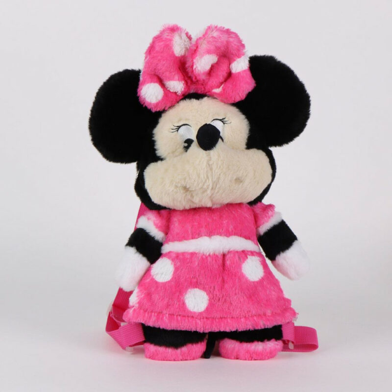 Disney Minnie Pinky Λούτρινο Παιδικό Σακίδιο Πλάτης 17×30×11 cm 5886632