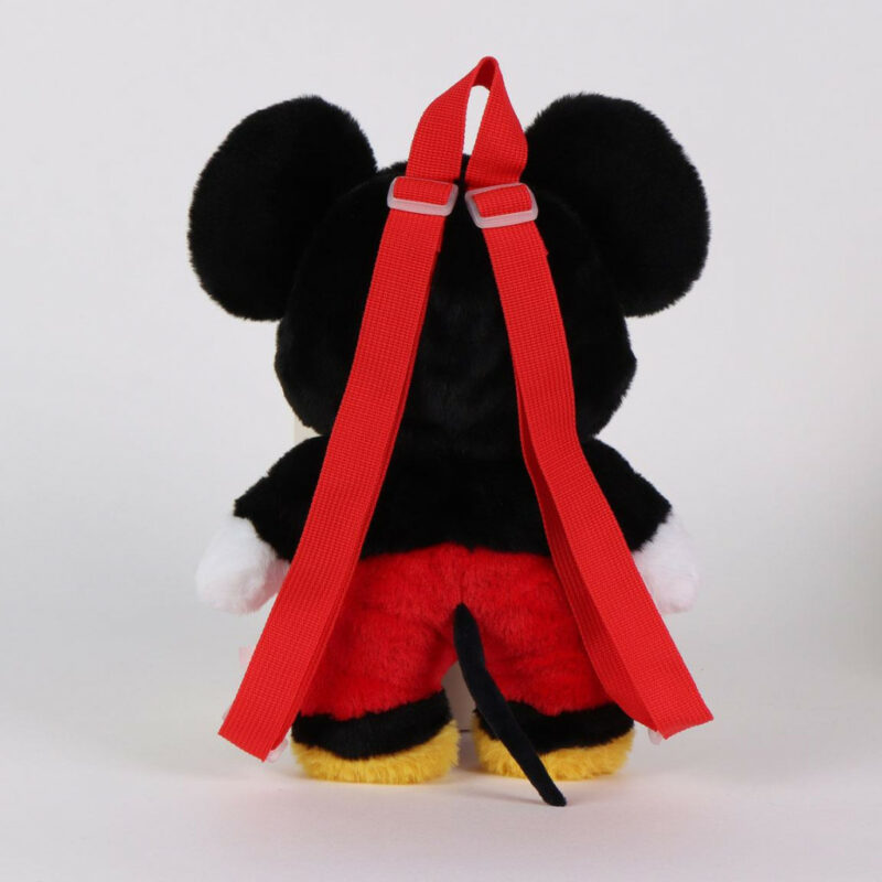 Disney Mickey Classic Λούτρινο Παιδικό Σακίδιο Πλάτης 17×30×11 cm 5886616
