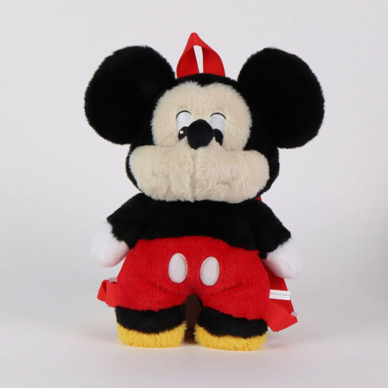 Disney Mickey Classic Λούτρινο Παιδικό Σακίδιο Πλάτης 17×30×11 cm 5886617