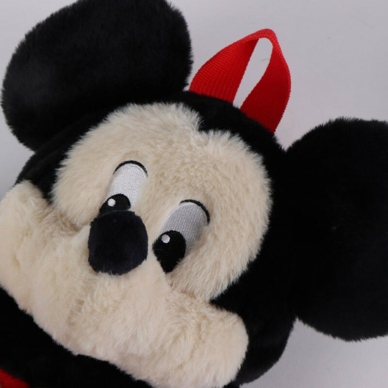 Disney Mickey Classic Λούτρινο Παιδικό Σακίδιο Πλάτης 17×30×11 cm 5886618