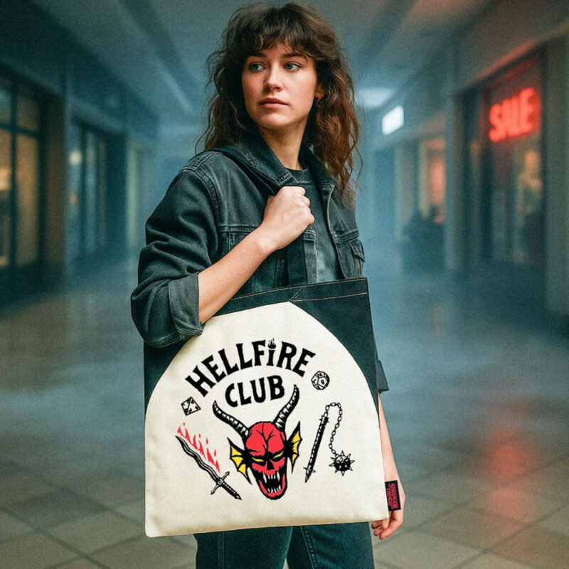 Stranger Things Hellfire Club Υφασμάτινη Τσάντα Αγορών 38×40 cm 5901181