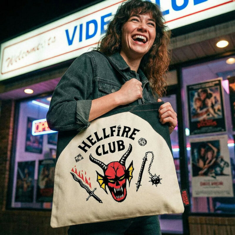 Stranger Things Hellfire Club Υφασμάτινη Τσάντα Αγορών 38×40 cm 5901182