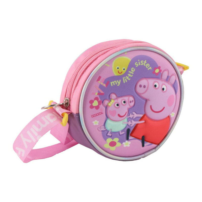 Peppa Pig My Little Sister 3D Παιδικό Τσαντάκι Ώμου και Χιαστί 13×13 cm 5892273