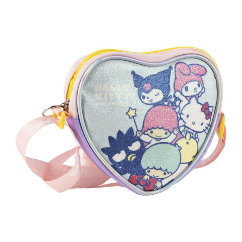 Hello Kitty Friends Glitter Παιδικό Τσαντάκι Ώμου και Χιαστί 15×14×4 cm 5892247