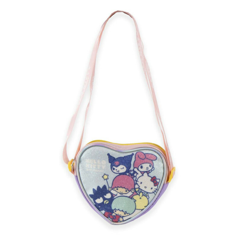 Hello Kitty Friends Glitter Παιδικό Τσαντάκι Ώμου και Χιαστί 15×14×4 cm 5892250
