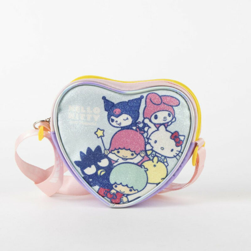 Hello Kitty Friends Glitter Παιδικό Τσαντάκι Ώμου και Χιαστί 15×14×4 cm 5892251