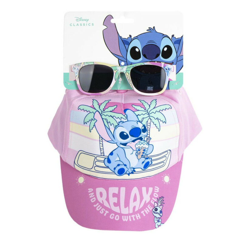 Disney Lilo and Stitch Relax Παιδικό Σετ με Γυαλιά Ηλίου και Καπέλο Τζόκεϊ 53 cm 5886540
