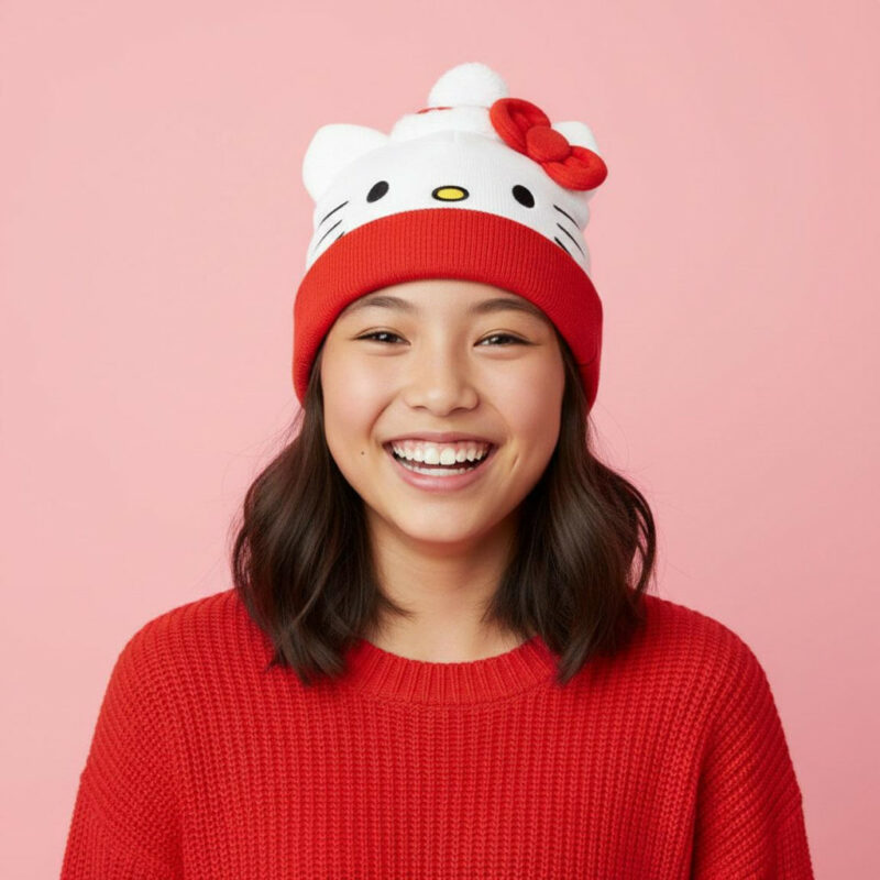 Hello Kitty χριστουγεννιάτικο παιδικό σκουφάκι 5900183