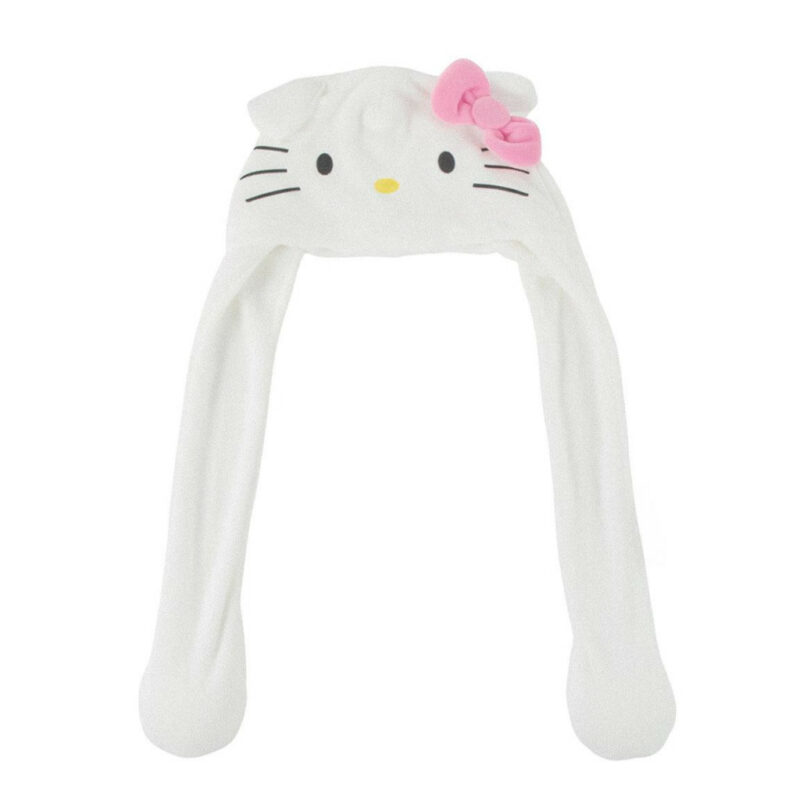 Hello Kitty λευκό παιδικό σκουφάκι με κινούμενα αυτιά 5900197