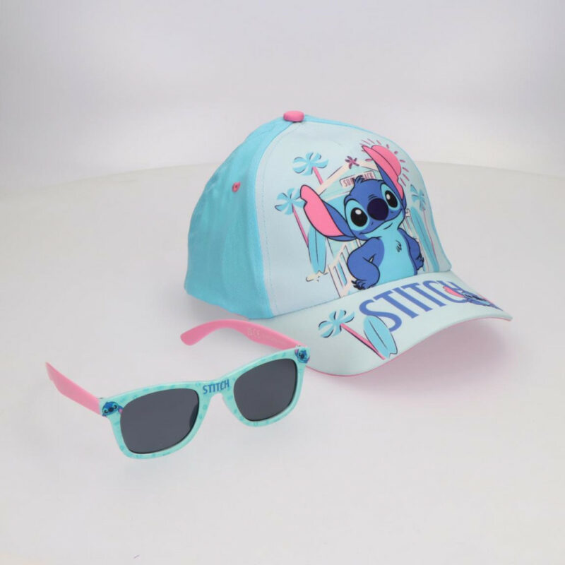 Disney Lilo and Stitch Sunny Day Παιδικό Σετ με Γυαλιά Ηλίου και Καπέλο Τζόκεϊ 53 cm 5892037