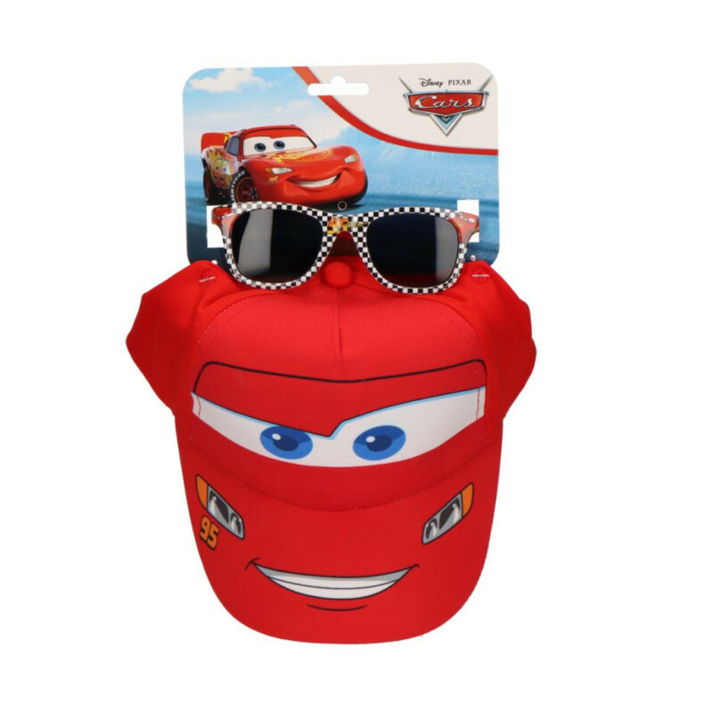 Disney Cars Red Smile Παιδικό Σετ με Γυαλιά Ηλίου και Καπέλο Τζόκεϊ 53 cm 5904623