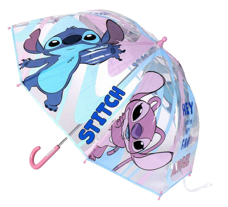 Disney Lilo & Stitch Angel Παιδική Διάφανη Ομπρέλα Διαμέτρου 71 cm 5895809