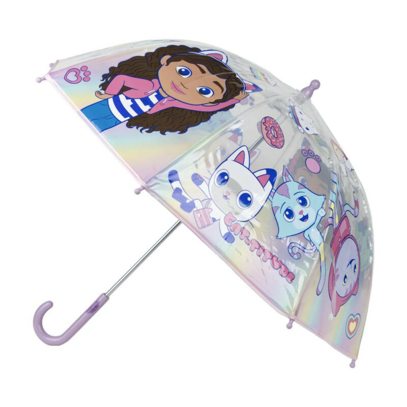 Gabby’s Dollhouse Παιδική Διάφανη Ομπρέλα Διαμέτρου 71 cm 5872332