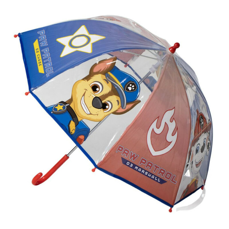 Paw Patrol Στοιχεία Παιδική Διάφανη Ομπρέλα Διαμέτρου 71 cm 5883206