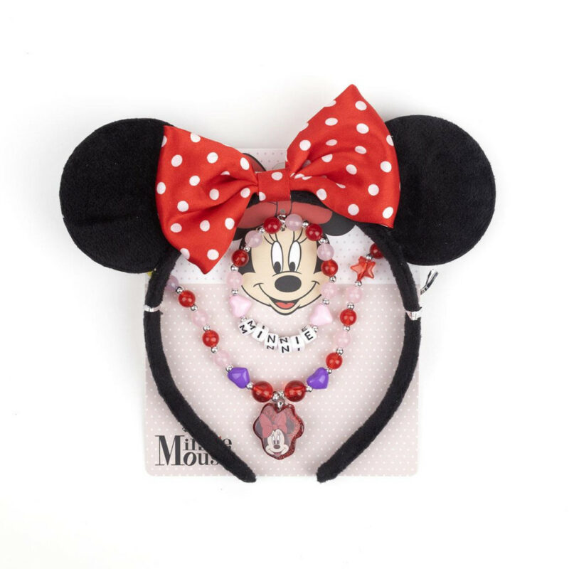 Disney Minnie Charm σετ κολιέ και αξεσουάρ μαλλιών 5892772