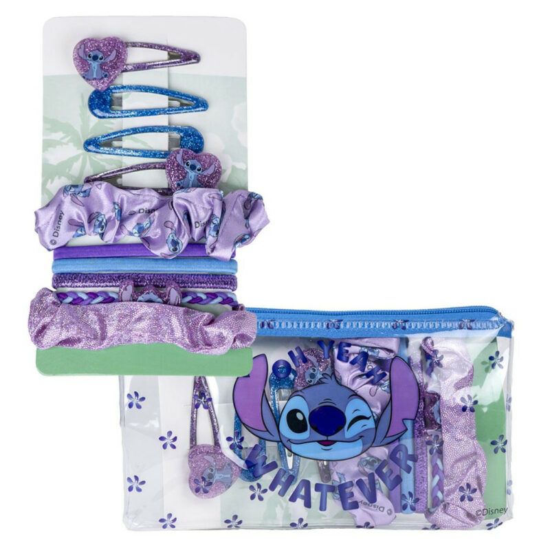 Disney Lilo & Stitch Σετ Κλιπ και Λαστιχάκια Μαλλιών με Θήκη 5897356