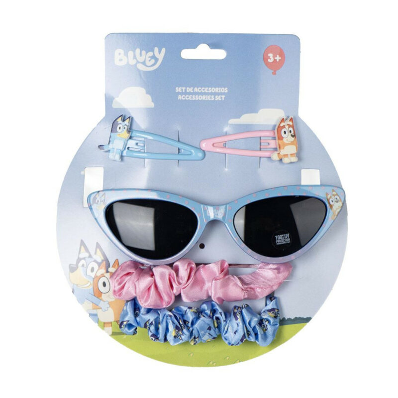 Bluey Γυαλιά ηλίου με UV 400 προστασία και σετ αξεσουάρ μαλλιών 5892630