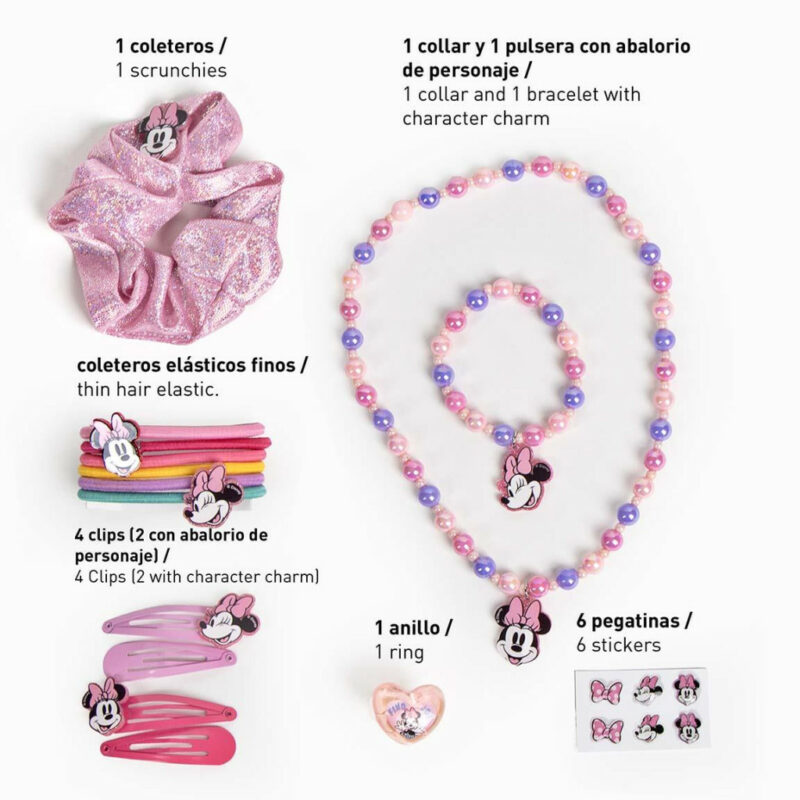 Disney Minnie Pink Παιδικό Σετ Αξεσουάρ Μαλλιών & Κοσμημάτων 15 Τεμαχίων 5893067