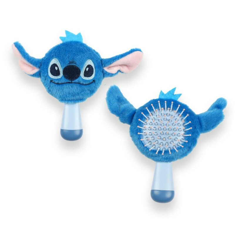 Disney Lilo and Stitch Μπλε Μίνι Βούρτσα Μαλλιών με Λούτρινη Επένδυση 13 cm 5885930