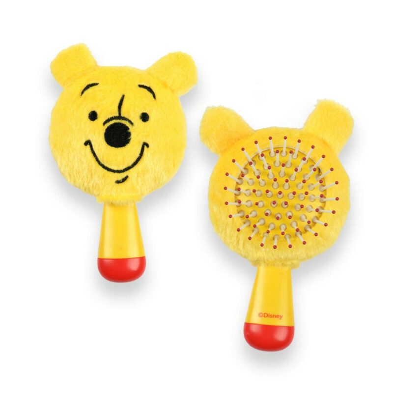 Disney Winnie the Pooh Yellow Μίνι Βούρτσα Μαλλιών με Λούτρινη Επένδυση 13 cm 5885940