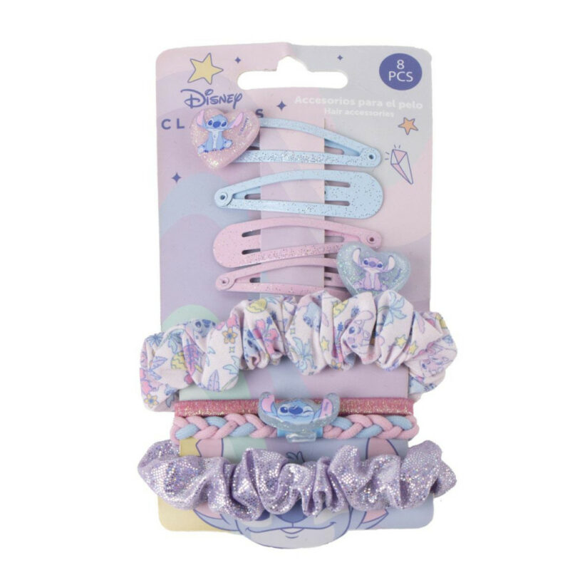 Disney Lilo & Stitch Cute Alien Σετ Κλιπ και Λαστιχάκια Μαλλιών 8 Τεμαχίων 5897342