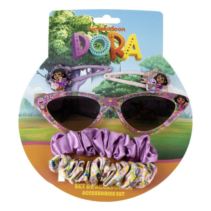 Dora the Explorer Friend Γυαλιά ηλίου με UV 400 προστασία και σετ αξεσουάρ μαλλιών 5892045