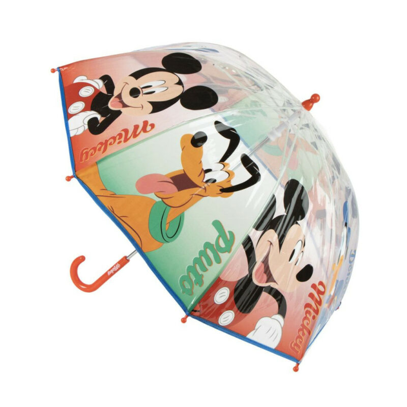 Disney Mickey Pluto Παιδική Διάφανη Ομπρέλα Διαμέτρου 71 cm 5904460