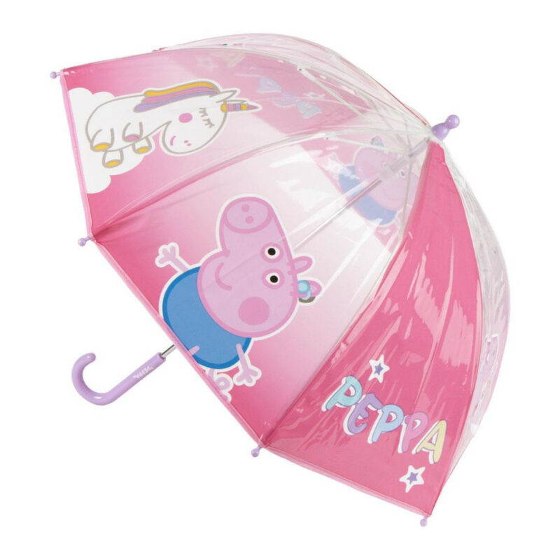 Peppa Pig Μονόκερος Παιδική Διάφανη Ομπρέλα Διαμέτρου 71 cm 5905588