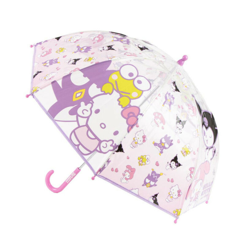 Hello Kitty Χαρούμενοι Φίλοι Παιδική Διάφανη Ομπρέλα Διαμέτρου 71 cm 5904494