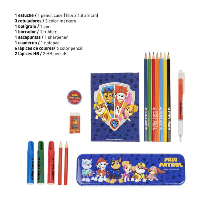 Paw Patrol Σετ Σχολικών Ειδών 25 Τεμαχίων 24×8 cm 5882952