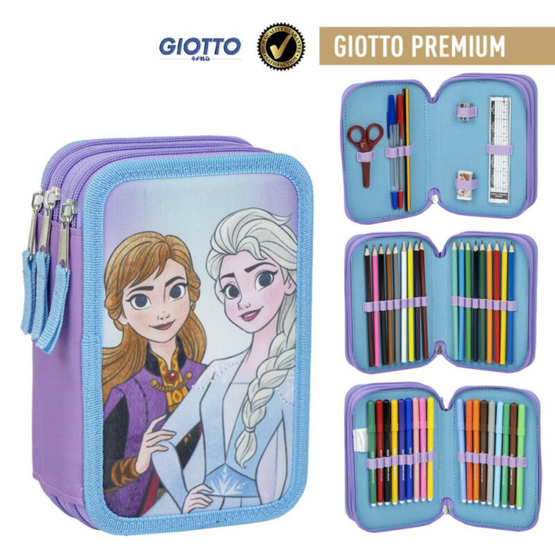 Disney Frozen Sisters filled 3-tier Giotto Γεμάτη Τριώροφη Κασετίνα 43 Τεμαχίων Giotto 13×20×7 cm 5895630