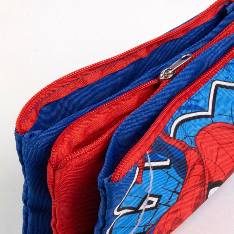 Superman Comic Spiderman Action Παιδική Κασετίνα με 3 Θήκες 23×12 cm 5893026