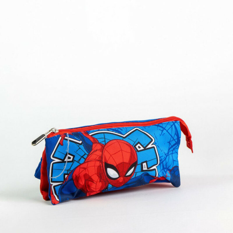Superman Comic Spiderman Action Παιδική Κασετίνα με 3 Θήκες 23×12 cm 5893027
