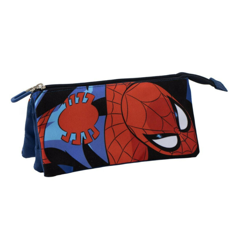 Superman Attack Spiderman Παιδική Κασετίνα με 3 Θήκες 23×12 cm 5899907