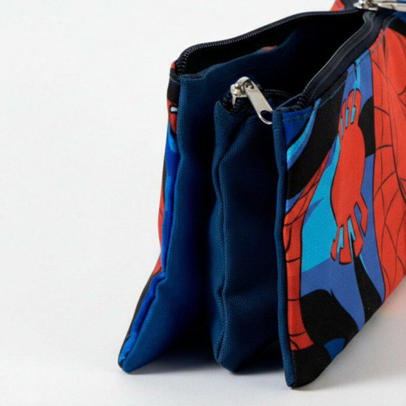 Superman Attack Spiderman Παιδική Κασετίνα με 3 Θήκες 23×12 cm 5899911